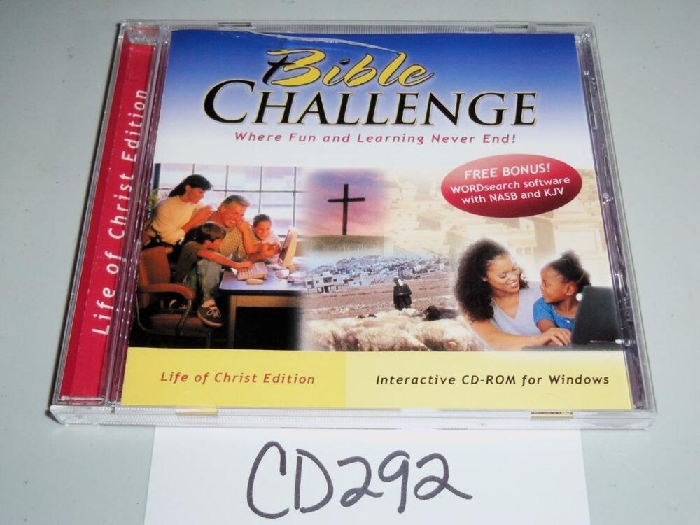 Bible Challenge Life Of Christ Edition Interactive Windows CD -0518CD292